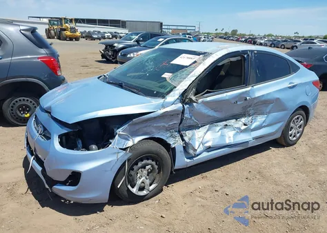 2013 Hyundai Accent Gls from USA, damaged, VIN KMHCT4AE9DU329845